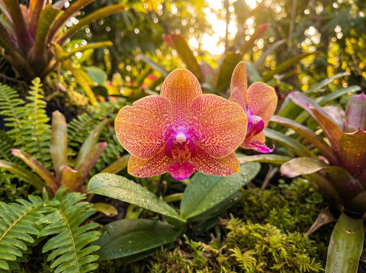 伊甸园热带兰花植物视频